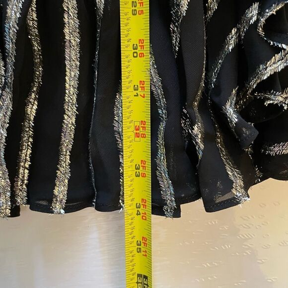 MSGM Milano Black and Silver Long Sleeve Dress size Small - Picture 9 of 10